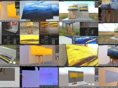 All Oil Paintings 3D Model Collection