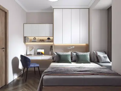 tatami Modern bedroom 3D model