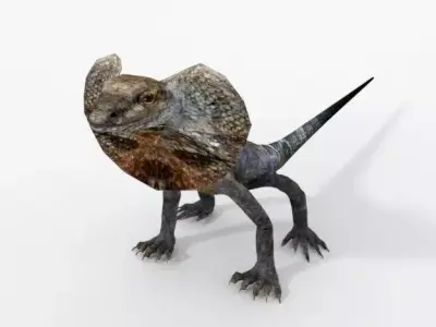 Kingy Lizard Low-poly 3D model