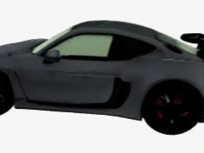 Realistic Car for games Low-poly 3D model