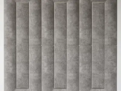 Wall panel decoration 3d model collection 10 pieces Low-poly 3D model