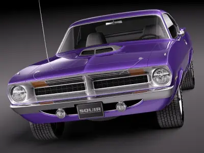 Plymouth Cuda Barracuda 1970 3D model