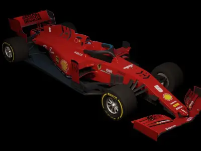 SF1000 F1 Car Ferrari 3D model