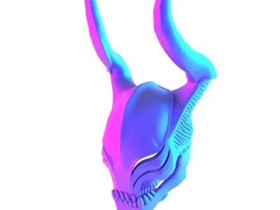 Wendigo Bone skull mask toy 3D print model