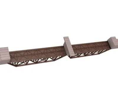 Railroad  Bridge 3D model