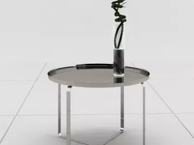 Chromed Table Center Free 3D model