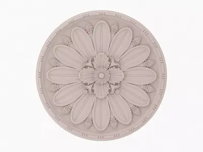 Classic Ceiling Medallion 45 3D model