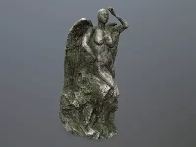woman statue 1 Low-poly 3D model order