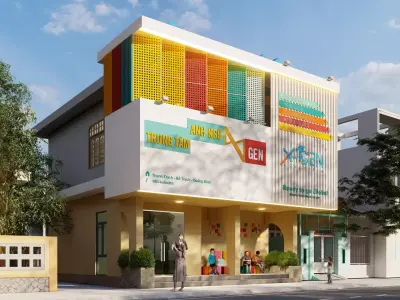 ENGLISH ACADEMY DESIGN Low-poly 3D model