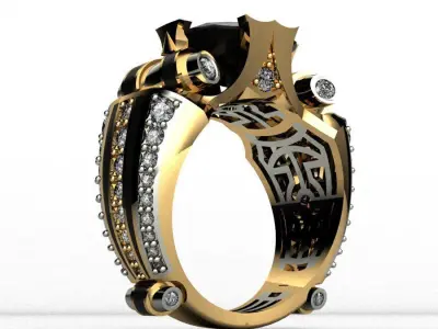 Male Ring  Luxury 3D print model