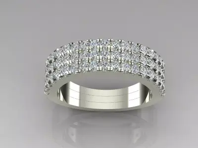 Band Ring 3D print model 151