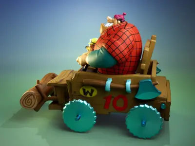 Rufus Ruffcut and Sawtooth - The Buzzwagon 3D print model