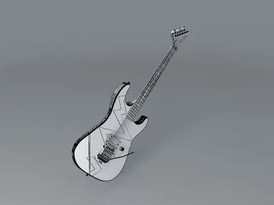 Jackson Steve Lynch model guitar Free 3D model