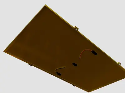 Colared Solar Panels 3D model