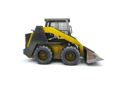 SkidSteerLoader bulldozer Low-poly 3D model