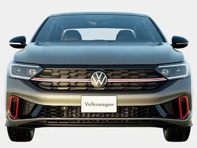 Volkswagen Jetta GLI 2024 Autobahn Spec Low-poly 3D model