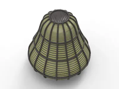 Hew Garden Lamp Low-poly 3D model