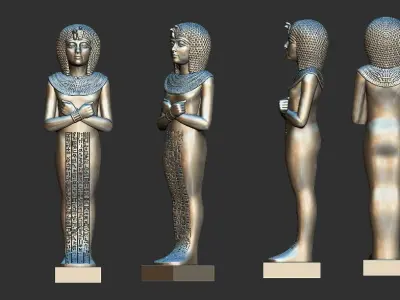 Ushabti of Tutankhamun statue  3d printable model 3D print model