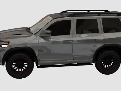 Generic SUV  Low-poly 3D model