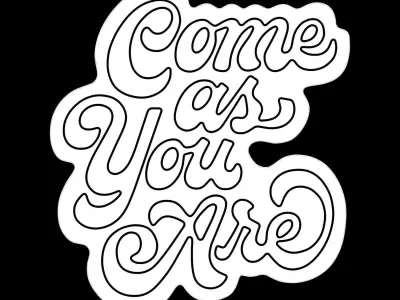 Come As You Are Neon Sign 3D model