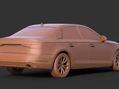 Audi A4 2012 3D print model