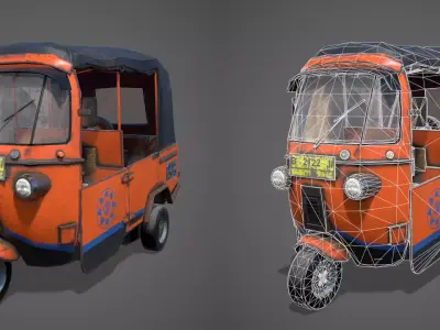 Bajaj Blender model Low-poly 3D model