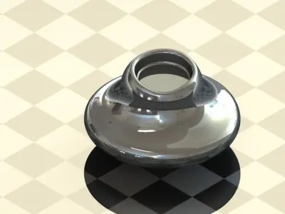 Mushroom candle holder Free 3D print model