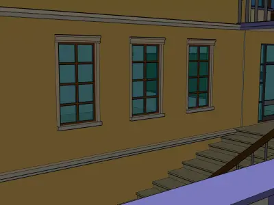 Old Turkish School 3D model
