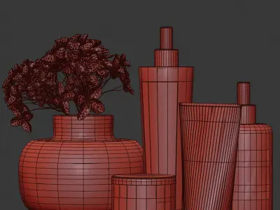 bathroom accessories 02 3D model