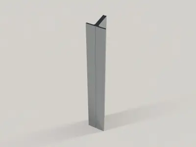 Standard Structural Steel Columns and Beams Low-poly 3D model