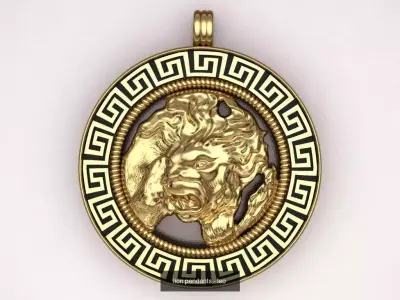 Lion emblem Collection pack- Ring  necklace and pendant bundle