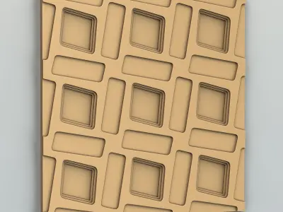 Wall panel 015 3D model
