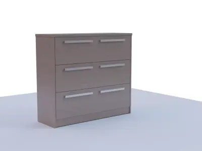 Birch Drawer Free 3D model