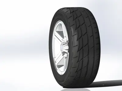 Wheels for scale model of Camaro IROC-Z 1985 3D print model