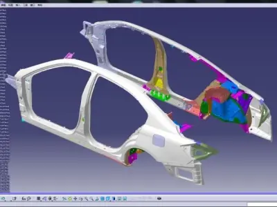 car frame 3D model