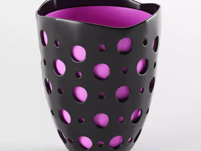 Cute Trash bin Free 3D model