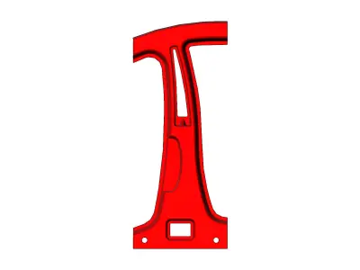 Car central pillar  3D print model