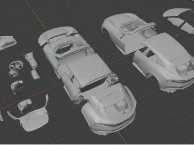 Ferrari Purosangue  3D print model