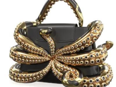 Louis Vuitton x Murakami Artycapucines Capucines Tentacle Bag Low-poly 3D model