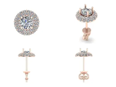 Earrings bi 15 3D print model
