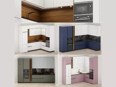 Kitchen 1 Free 3D model