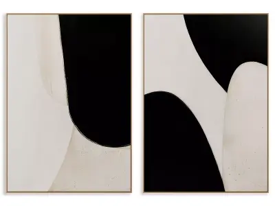 Abstract Painting Frame set 3D model 112