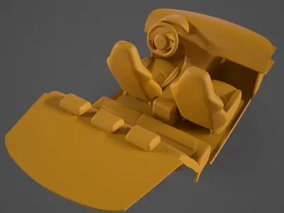 LEXUS RC F CAR INTERIOR 3D print model