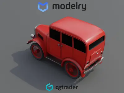 Hatchback Car 3D model purchase