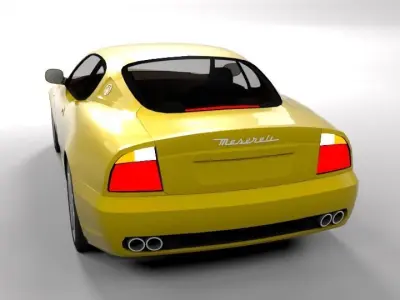 MASERATI GRANSPORT LOWPOLY Low-poly 3D model