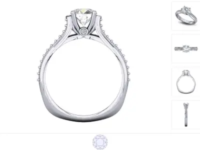 Women ring 3dm stl render detail 3D print model get