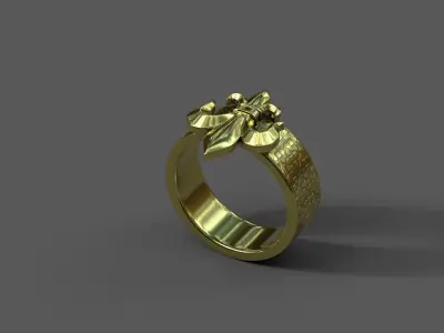High-Quality 3D Ring Model Low-poly 3D model 3