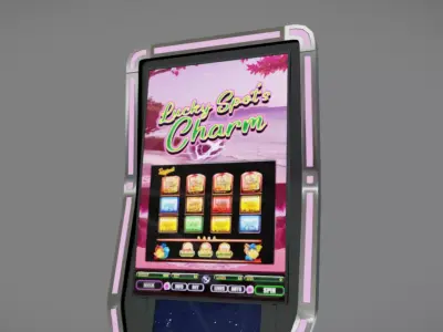 Slot Machine 06 Low-poly 3D model