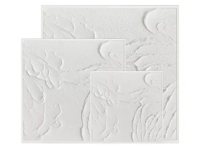 3D WHITE ABSTRACT PAINTING 3D model