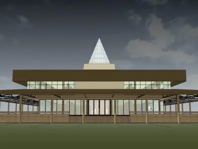 Library renovation 3D model